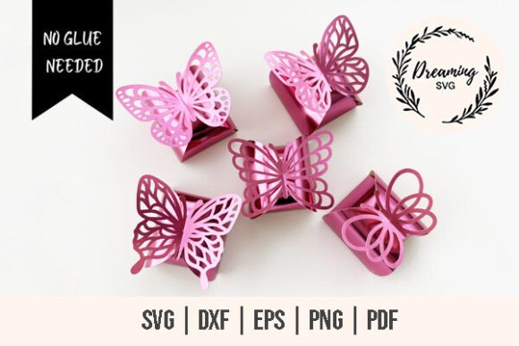 Butterfly Box SVG Bundles - No Glue Box: Elegant, Easy Crafting