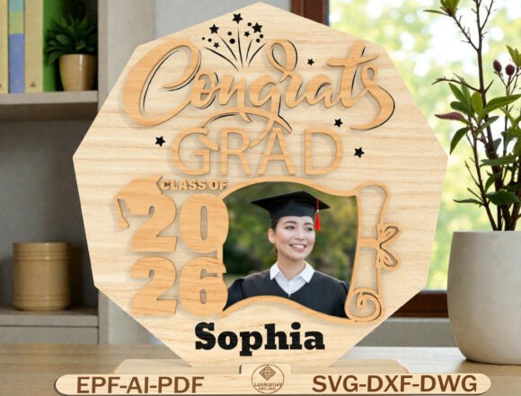 Congrats Grad Photo Plaque SVG: A Meaningful Keepsake Design