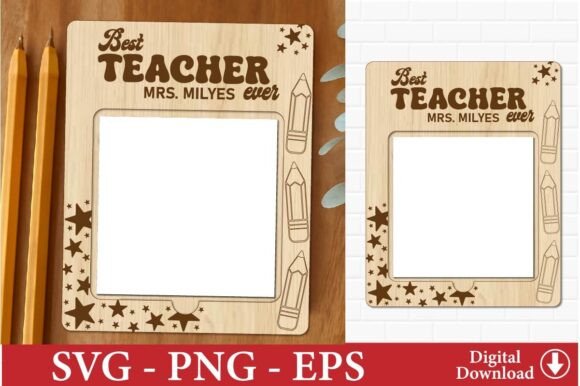 Create a Personalized Teacher Note Pad Holder Laser Cut File
