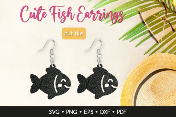 Cute Fish Earring SVG: Your Summer Beach Jewelry Template