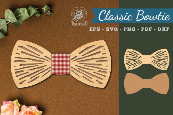 Discover the Abstract Pattern Laser Cut Bowtie SVG 3 Design Asset