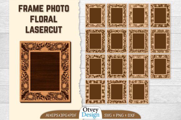 Frame Photo Floral Lasercut BUNDLES: Elevate Your Designs