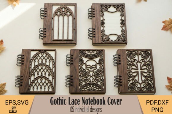 Gothic Lace Notebook Covers