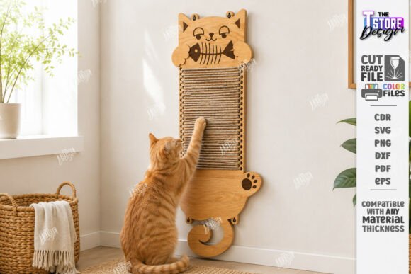 Laser Cut Cat Scratcher & Modern Pet Furniture Designs