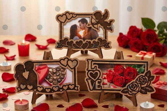 Valentine Photo Frame SVG Bundle for Crafters