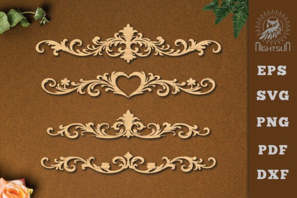 Victorian Lasercut Border SVG for Elegant Designs